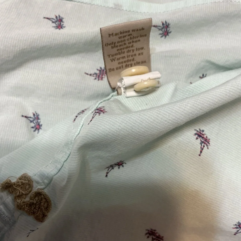 Banana Republic Men’s ‎ Tall Slim Fit Palm Tree Print Button Down Shirt XL